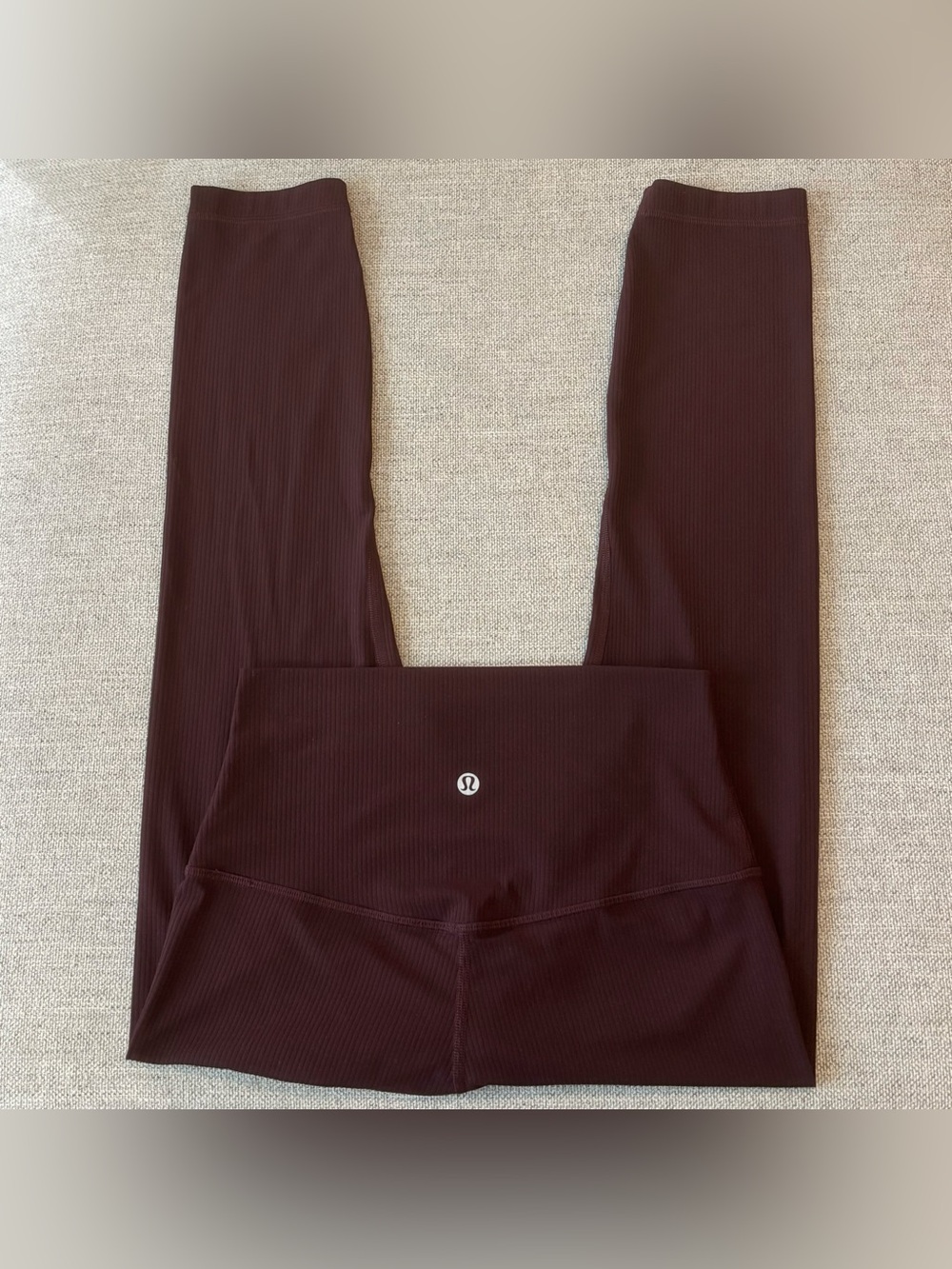 Lululemon Align High Rise Ribbed Crop Leggings 23" In Goodnight Plum Size 6